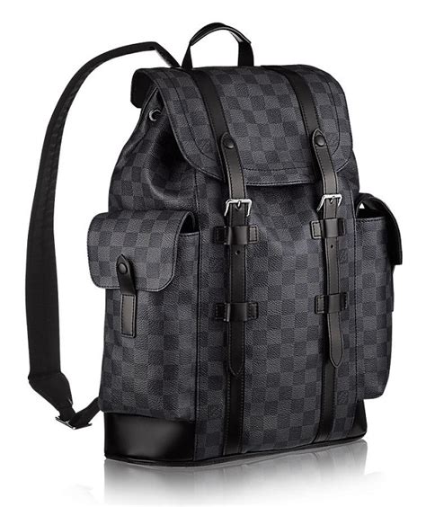 black Louis Vuitton backpack men's